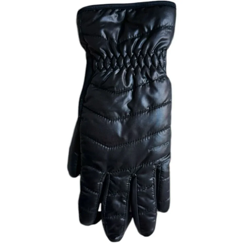 Brand New Womens Head Black Hybrid Waterproof Winter Warm Gloves - Sz S